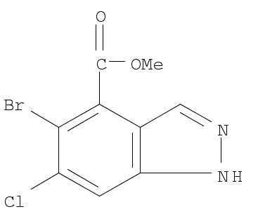 Methyl 5-bromo-6-chloro-1H-indazole-4-carboxylate